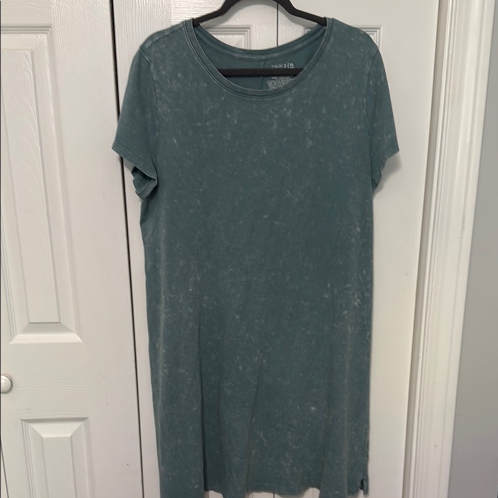 Time and Tru Mineral Wash T-shirt Dress